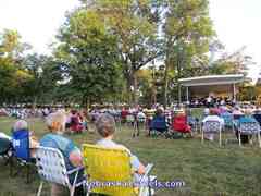 Lincoln Municipal Band Performance in Antelope Park Bandshell in August - Lincoln, Nebraska