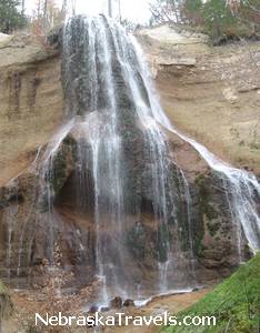 Smith Falls on Niobrara River near Valentine, Nebraska - Nebraska's Tallest Waterfall