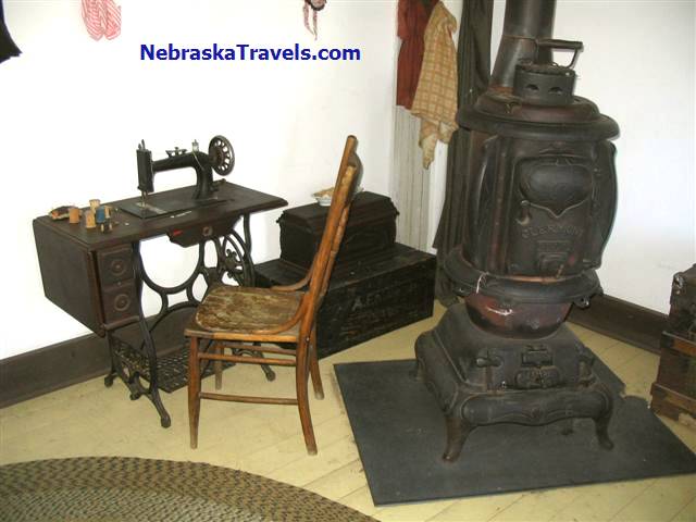 Their were many displays of Antiques in the setting they would have been used at Fort Hartsuff State Historical Park Antiques on edge of Nebrasks Sandhills near Burwell