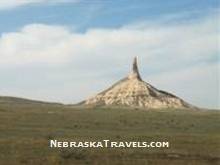 Chimney Rock near Scottsbluff - Popular Nebraska Travels Attraction