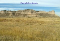 Approaching Scottsbluff National Monument Site from east on Hwy 92